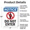Signmission Do Not Enter OSHA Notice Sign, Aluminum, 7in W x 10in L, 2PK OS-2PACK-NS-A-710-V-11219 - alternate 3